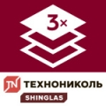 Трехслойная гибкая черепица Shinglas Технониколь