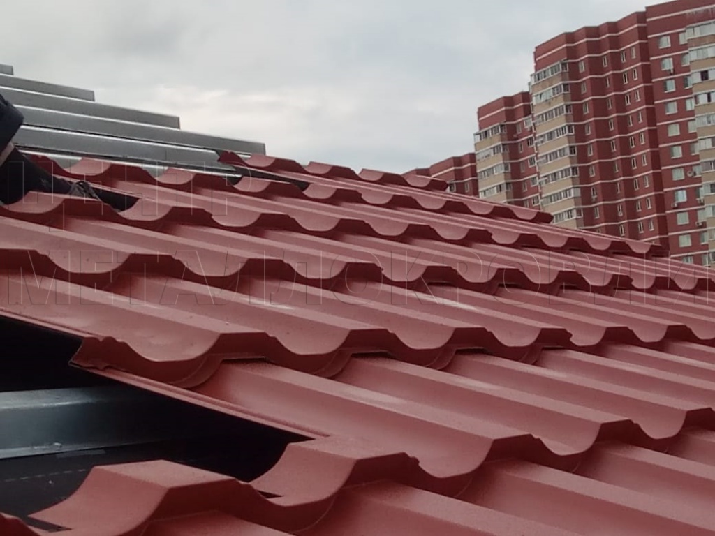 Металлочерепица Геркулес 8004 терракотовый Стальной Бархат от Центра Металлокровли в Иркутске Металлочерепица Геркулес 8004 терракотовый Стальной Бархат от Центра Металлокровли в Иркутске