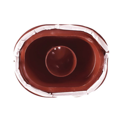 Труба вентиляционная VIOTTO d110мм h550мм для мягкой кровли RAL3005 красное вино вид снизу