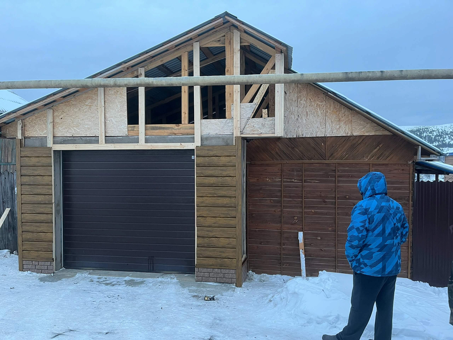 Металлосайдинг ЕВРО-БРУС Орех Миланский 3D Принтек