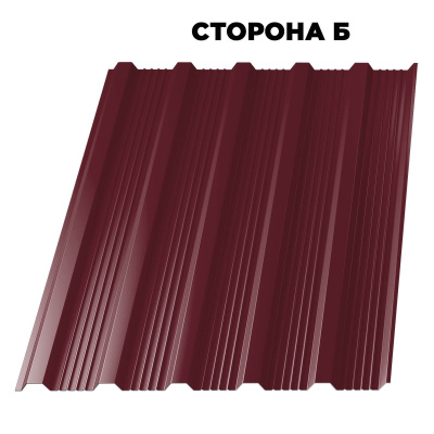 Профнастил НС-21 RAL3005 Красное Вино ш 1.17, толщ.0.50 мм