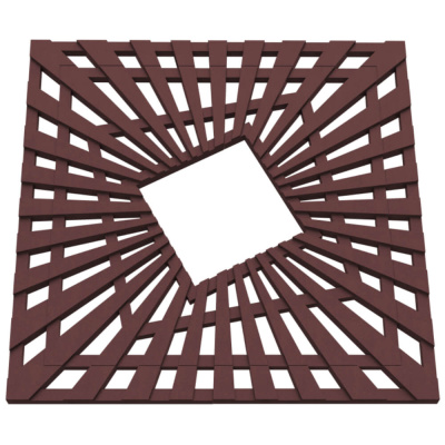 Приствольная решетка ПП ZKING ATMOSPHERE 1200х1200мм Коричневая 3